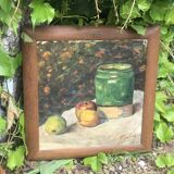 Painting still life with fruit