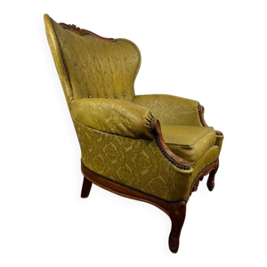 Fauteuil baroque vintage - jaune