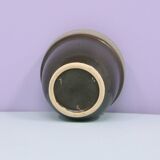 petit pot de fleur marron vintage moucheté