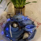 Art Deco tea service stamped Longwy