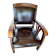 Colonial style wooden armchair