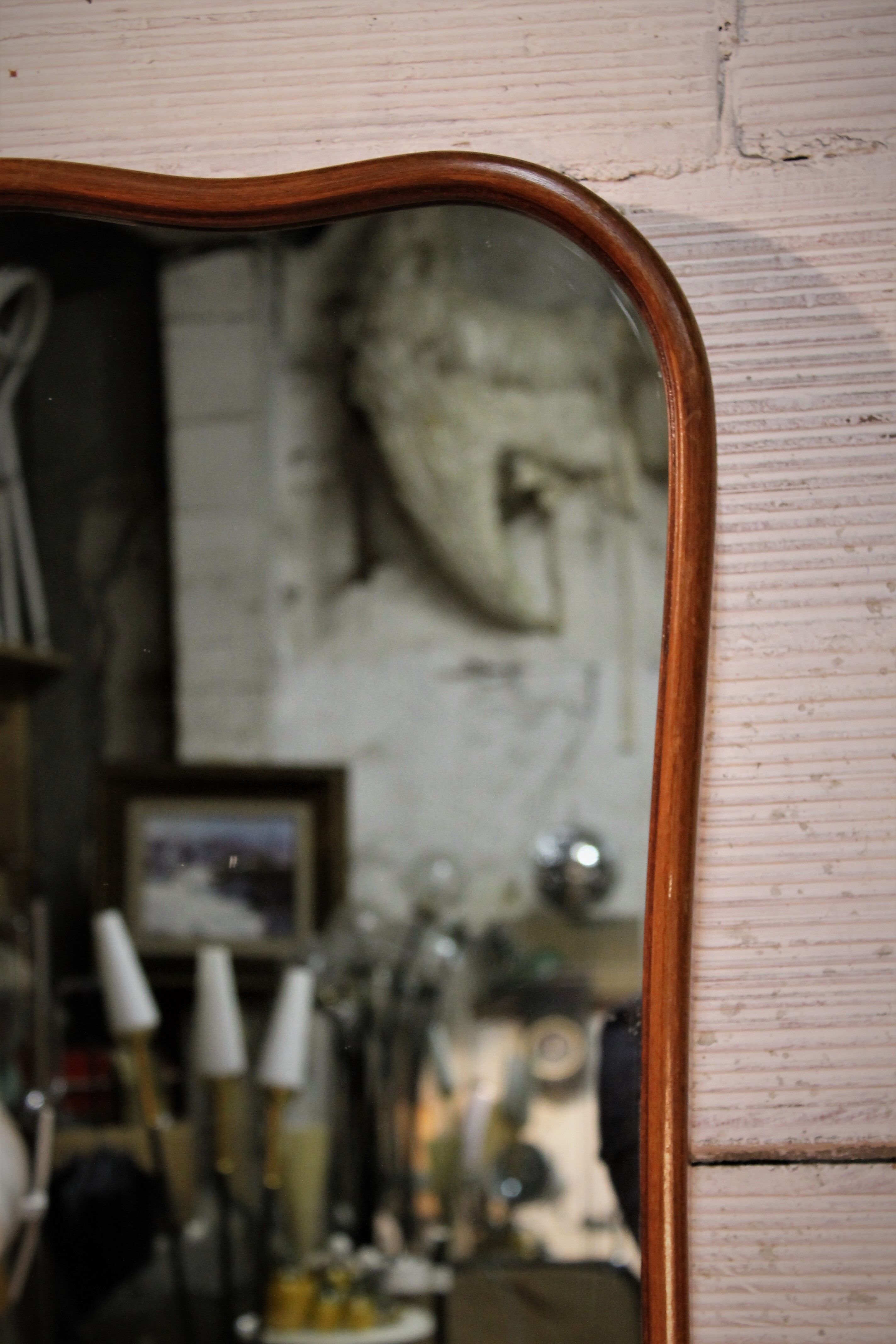 Wall mirror "curves" art deco 1930 - 59x98cm