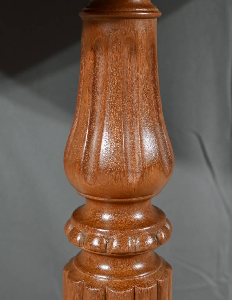 Oval Pedestal Table with Mahogany System, Louis Philippe period – 1st part 19th century