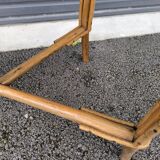 Rattan side table