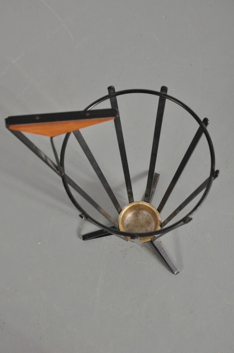 Umbrella metal black years 1960