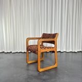 Set of 4 Scandinavian teak sled chairs