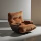 Fauteuil ligne roset Marsala velours cuivre