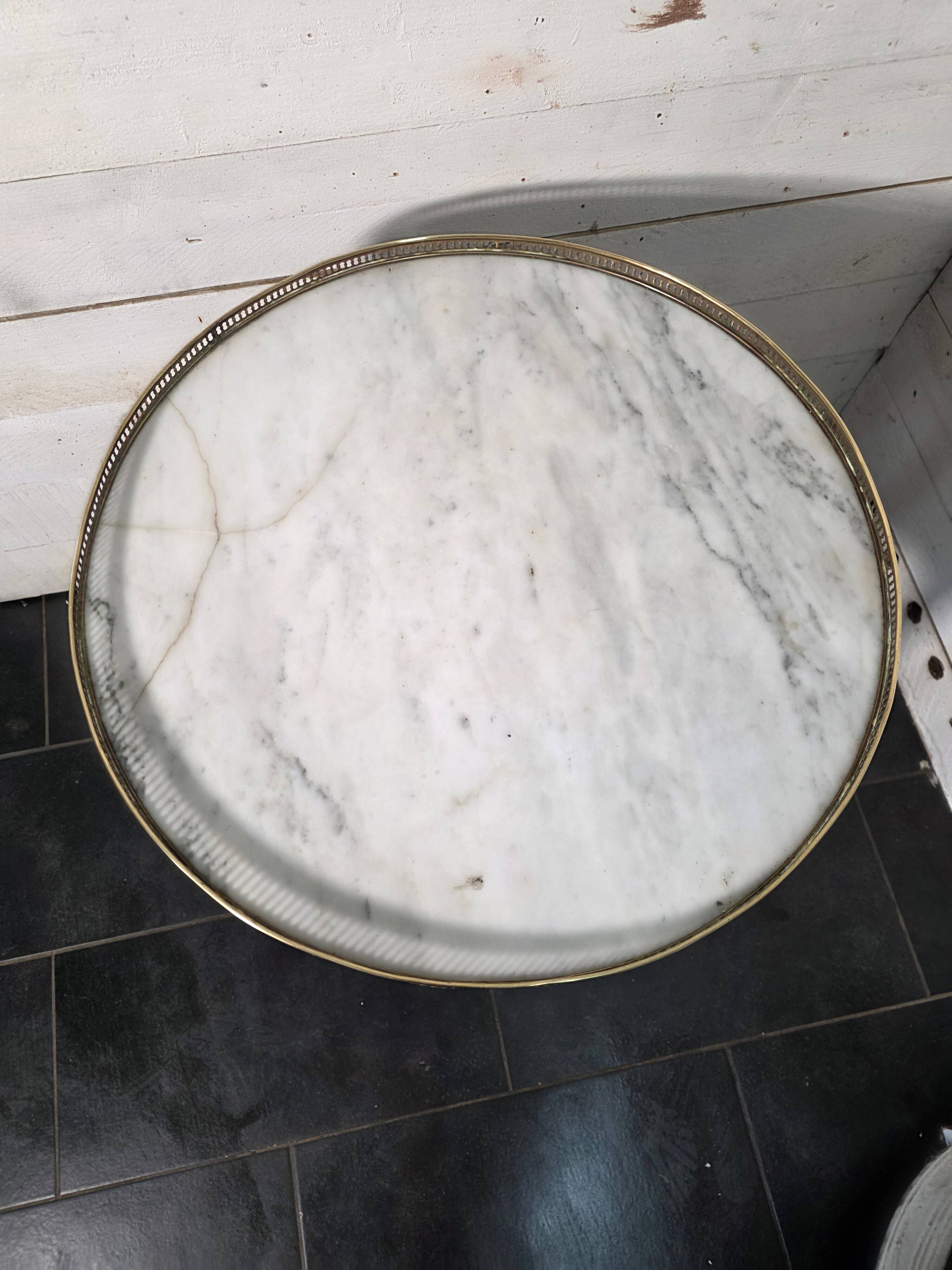 Louis XVI style bouillotte table in mahogany