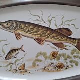 Plat de présentation à poisson Régence