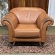 English club armchair in leather, modern production from the 1990s.