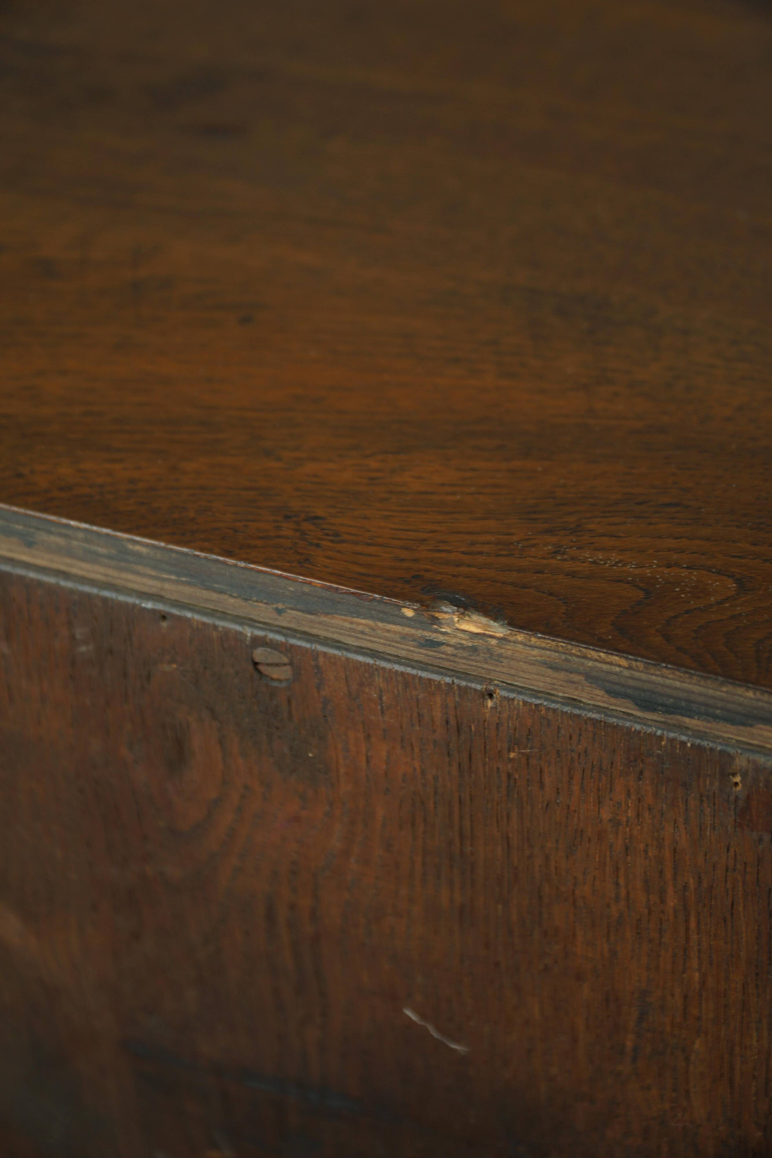 Modern Danish secretary, unique handmade oak, mid-20th century.