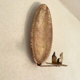 Reflector wall candle holder, brass