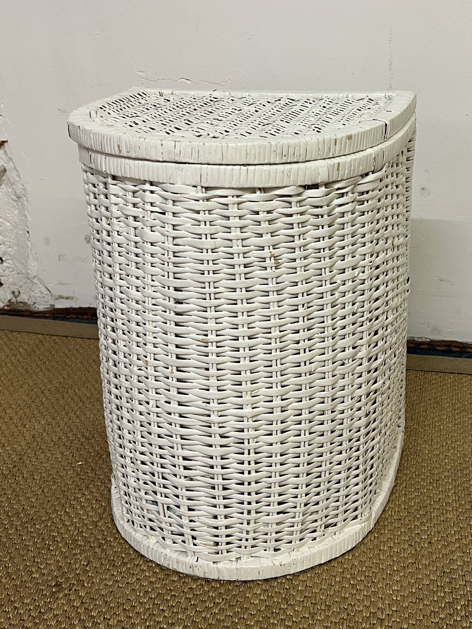 Rattan laundry basket