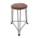 Tomado metal and wooden stool Model 550, The Netherlands