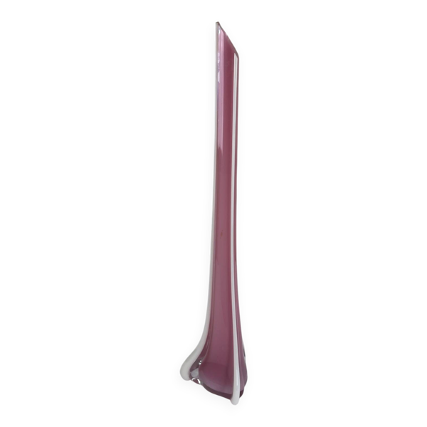 Vase sculpturale en verre soufflé