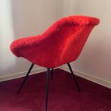 pair of Moumoute armchairs from the 50s