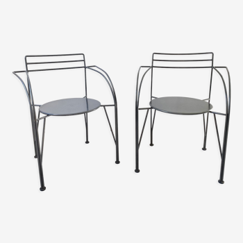 Fauteuils Lune d’argent design Pascal Mourgue édition Fermob