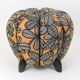 up to 3 Art Deco stools by Jindrich Halabala, leaf pattern, pouf, ottoman, 1930s