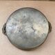 Antique openwork brass serving tray + flower handles vintage kitchen