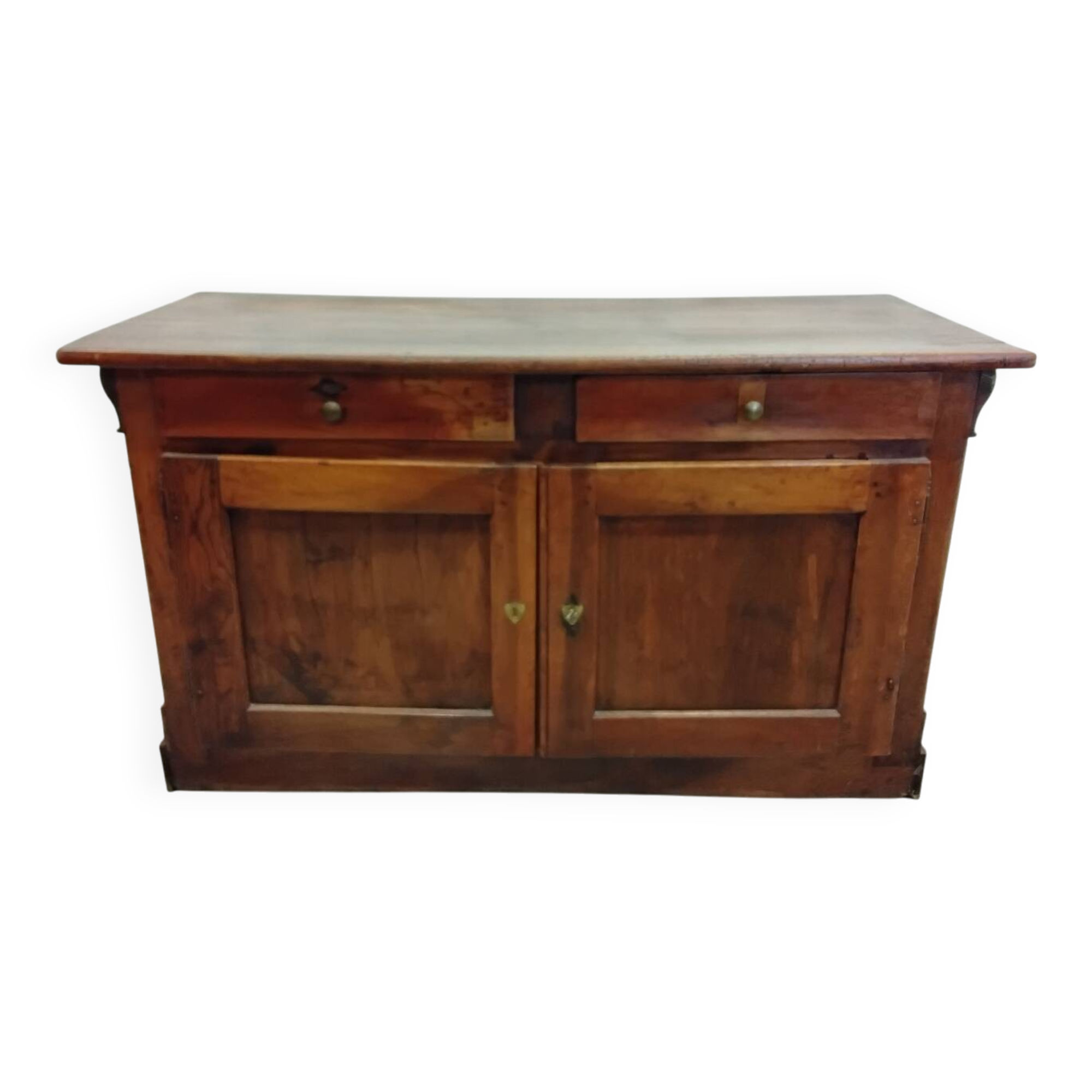 Meuble de métier,  ancien comptoir de mercerie