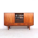 Danish design teak highboard with drawers, 1960s