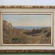 Painting Oil on Canvas Framed, signed Victor Barjon (1845-1920), Cote Rocheuse Bretagne