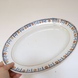 Oval dish, Saint Amand, iron land