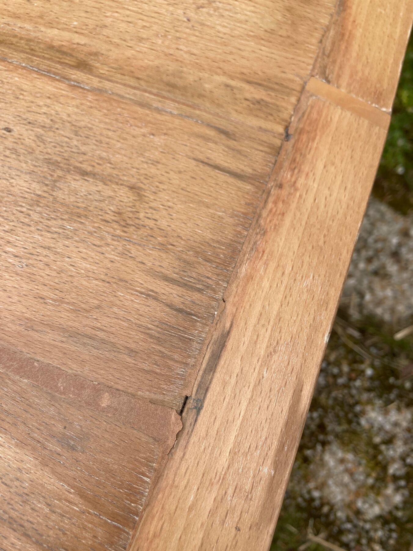 Antique solid wood desk