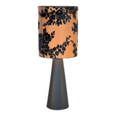 Grande lampe à poser - Abat-jour Soie & Velours Ancien - Pied Gainé Sk