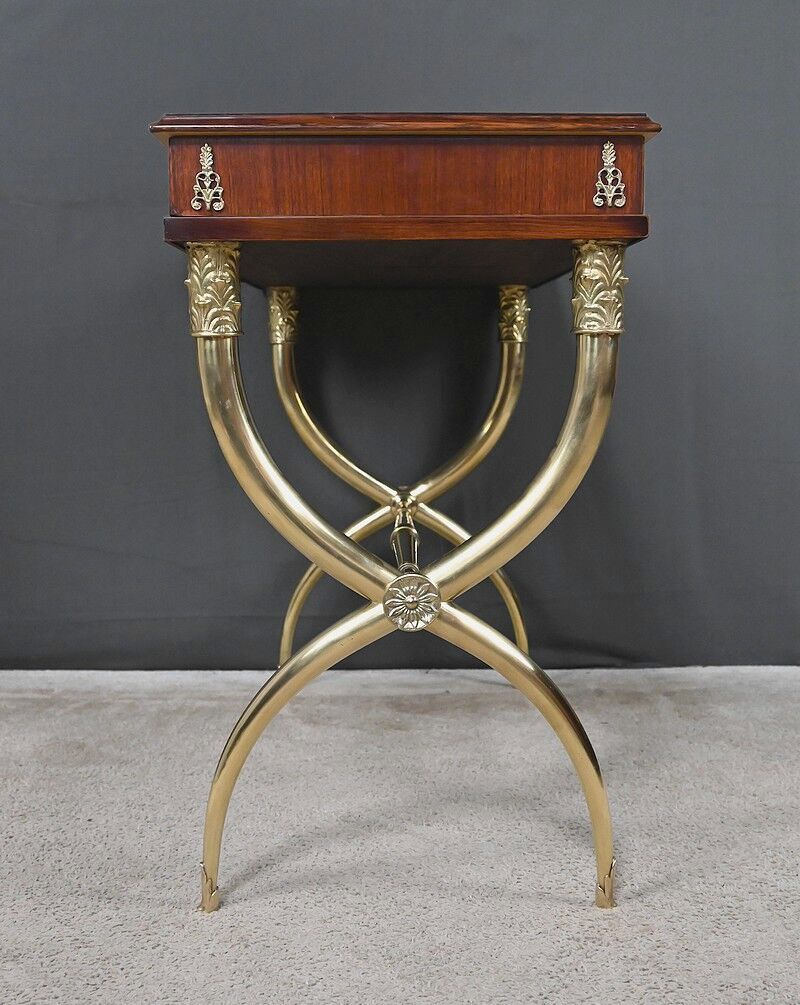 Console en placage d’acajou, style Empire – 1re partie XXe