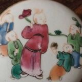 Petite boite porcelaine chine canton 19°s