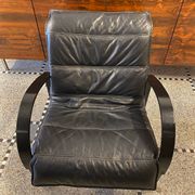 Pair of "Polhem" armchairs in leather by Tord Björklund for IKEA 1980.