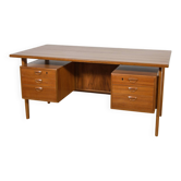 Mid-century freestanding teak desk by Kai Kristiansen for Feldballes Møbelfabrik, 1960s