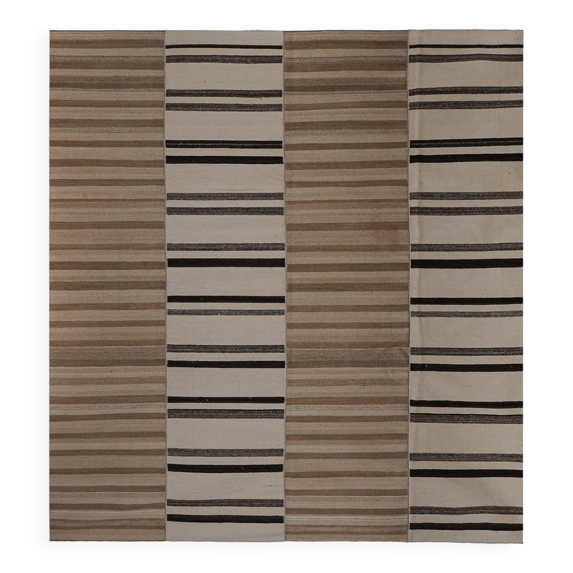 Vintage Turkish kilim handwoven 279x310 cm