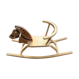 Wooden rocking horse. 1970s