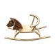 Wooden rocking horse. 1970s