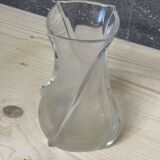 Baccarat twisted crystal vase