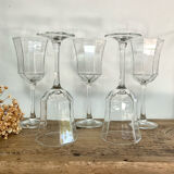 5 stemmed glasses "Octime" LUMINARC France