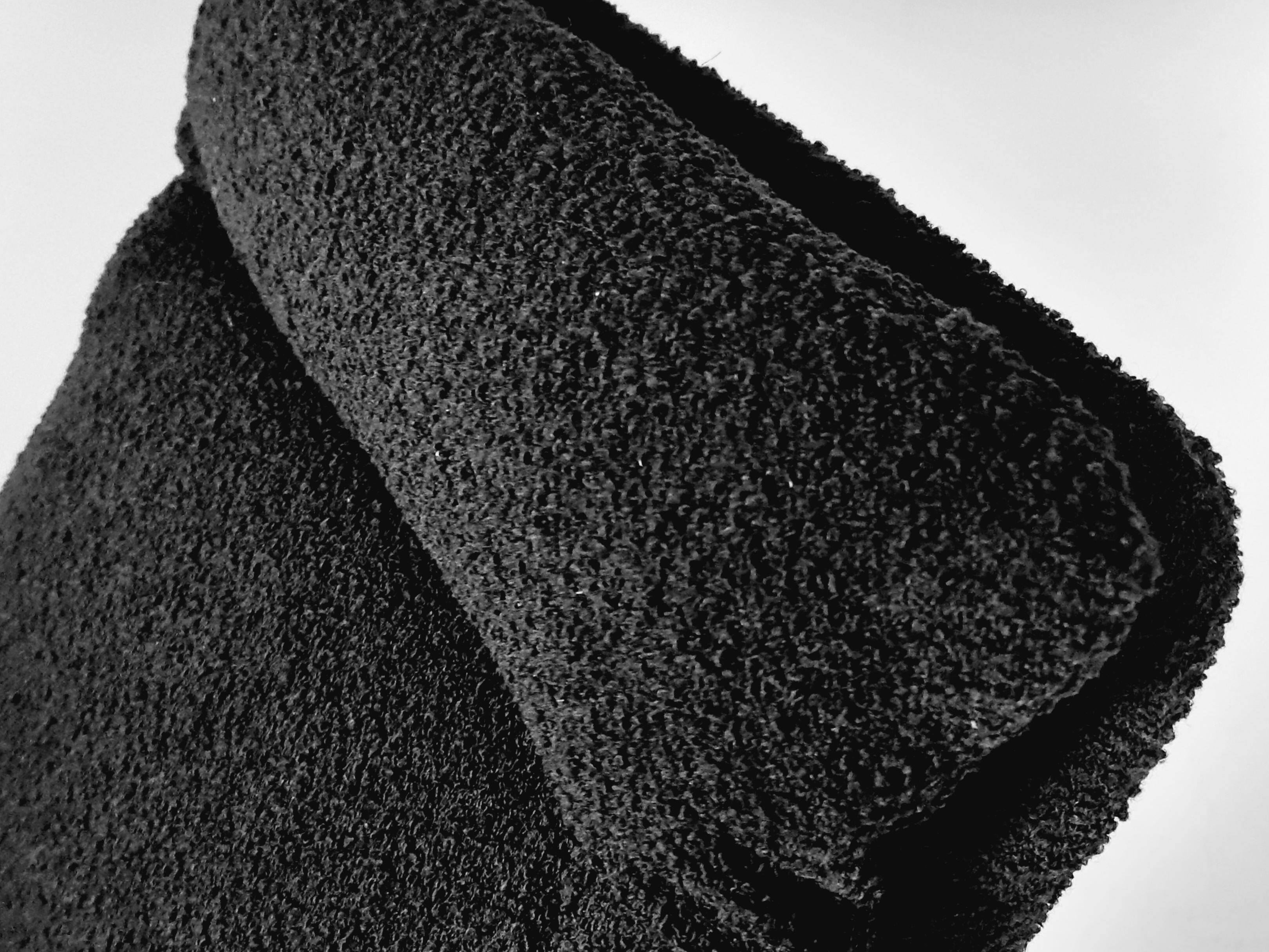 Modern mid-century rocking chair in brass by Guido Faleschini Black Boucle