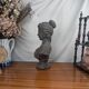 Buste de Femme Aristocrate en Terre cuite Gris Foncé, Shabby Chic Vintage