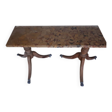 Marble serving trolley