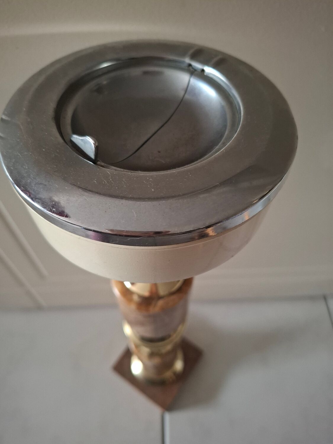 Vintage standing ashtray