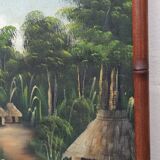 Vintage canvas painting