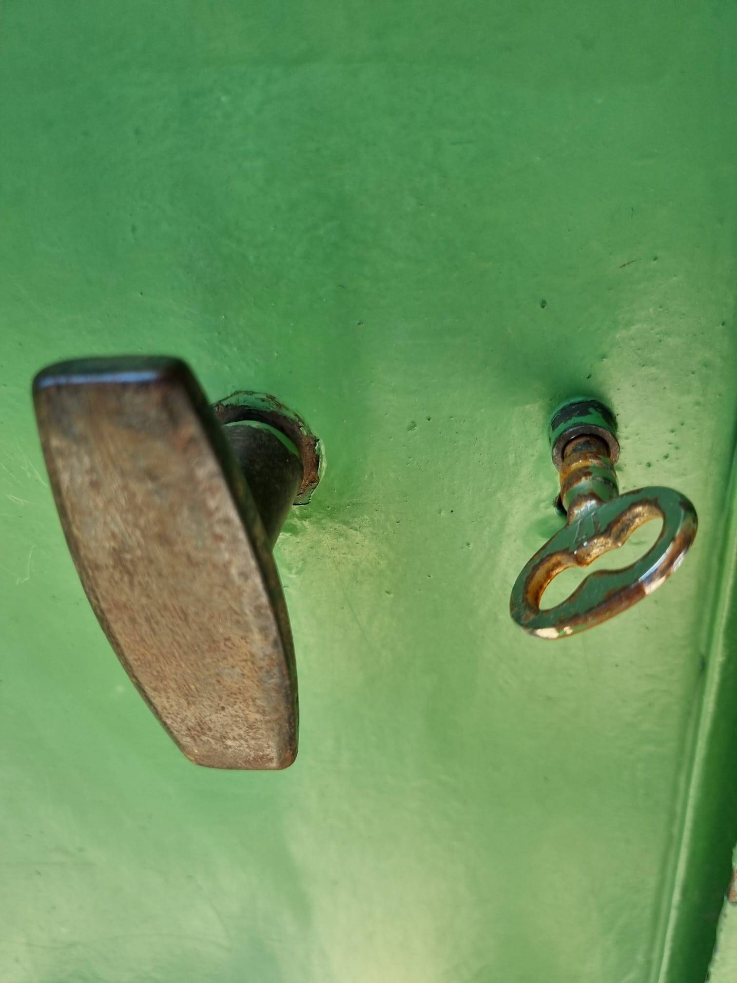 Workshop/industrial style steel door