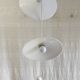 Suspension with three opaline lampshades - mid 20th century.