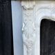 Louis xv style fireplace in carrara marble, circa 1980