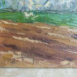 Table oil on canvas spring signed Maurice Fabre 48
