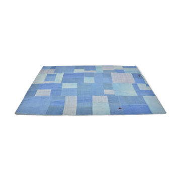 Blue Vintage Turkish Antique Kilim Rug sku 3025