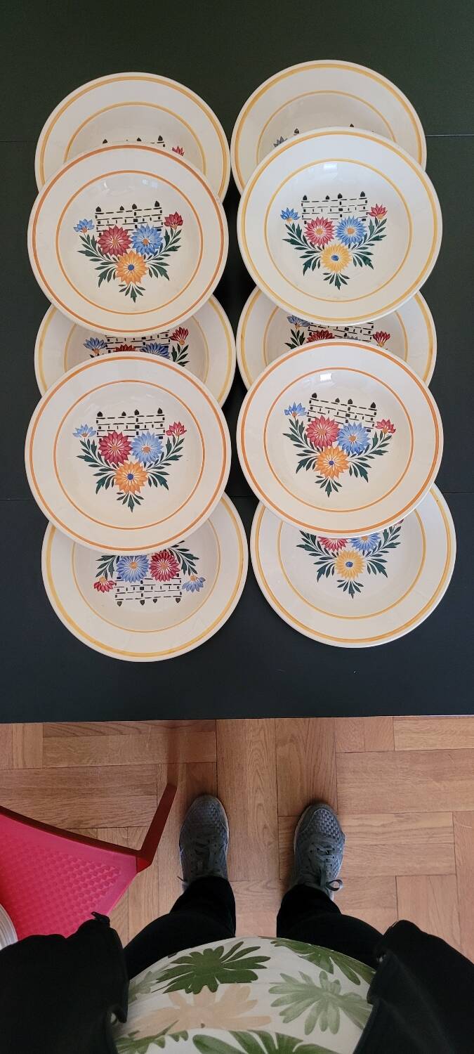 10 flat plates HBC Choisy le Roi