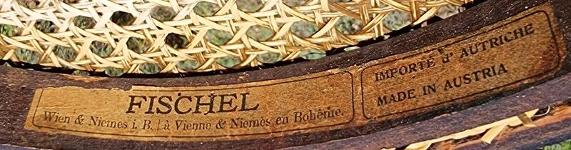 5 chairs bistro Fischel and Türpe 1900 ca